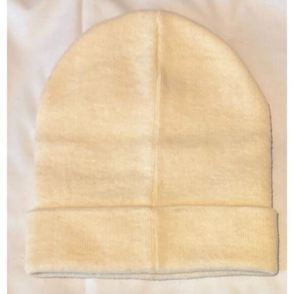 EUC Nobull Cuffed Knit Beanie, Off White - Picture 2 of 4